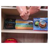 Wide variety of vintage toys and ga...