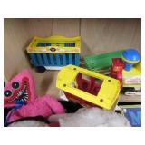 Wide variety of vintage toys and ga...
