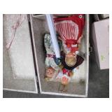 Vintage dolls and figurines of asso...