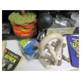 Vintage collectibles including book...