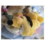 Large tote plus bag of assorted plu...
