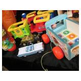 Vintage Fisher Price milk wagon, Tr...