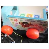 Vintage Fisher Price milk wagon, Tr...