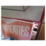 Vintage sports collectibles, button...