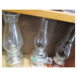 Assortment of vintage oil lamps and...