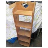 Slim cut heart wood display shelf a...
