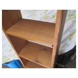 Slim cut heart wood display shelf a...
