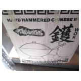 Hand hammered Chinese wok in origin...