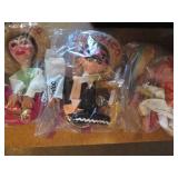 (4) Vintage marionette dolls...