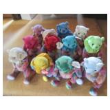Set of (12) Ty Beanie birthstone...