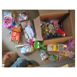 Box of assorted kids toys and activ...