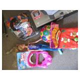 Box of assorted kids toys and activ...