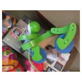 Box of assorted kids toys and activ...