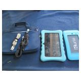 Pair of kid-in-mind tablets with ch...