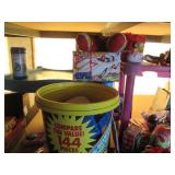 All toys and games pictured on shel...