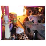 All toys and games pictured on shel...