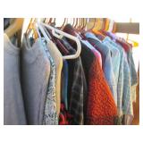 Variety of mostly adult size clothi...
