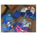 Child size life jackets and swimmin...