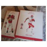 (2) NFL Hallmark Keepsake Ornaments...