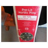 4ft artificial pre-lit Nordic pine ...