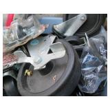 Box of assorted size caster wheels ...