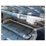 Pair of webbed lawn rockers and a s...