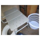 Medical assist shower bench, two to...