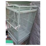 Metal 4ft elevated rolling bird cag...