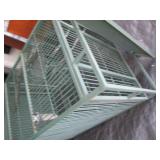 Metal 4ft elevated rolling bird cag...