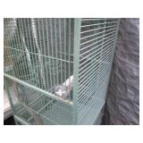 Metal 4ft elevated rolling bird cag...