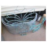 Pair of heavy abstract metal indoor...