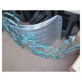 Pair of heavy abstract metal indoor...