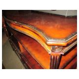 Decorative wood display shelf with ...