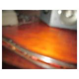 Decorative wood display shelf with ...