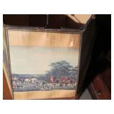 Wood 2-drawer night stand with vint...
