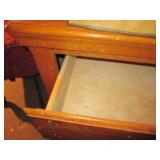 Wood 2-drawer night stand with vint...