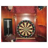 Wall Mounted Dartboard with cupboar...