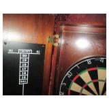 Wall Mounted Dartboard with cupboar...