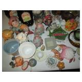 Large lot of vintage home decor, pu...