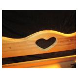 Wooden city heart entry storage ben...