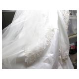 Vintage long sleeve beaded wedding ...
