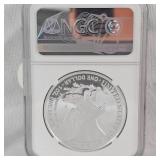2021W Ultra Cameo Silver Eagle NGCPF69-Ultra Cameo Eagle Landing T-2