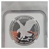 2021W Ultra Cameo Silver Eagle NGCPF69-Ultra Cameo Eagle Landing T-2