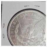 1889-Morgan AU+ $1 Silver