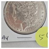 1889- Morgan AU  $1 Silver