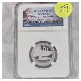 2018 S Silver 25c NGC PF69 Ultra Cameo Voyagers