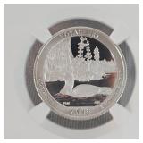 2018 S Silver 25c NGC PF69 Ultra Cameo Voyagers