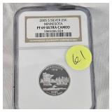 2005 S Silver 25c NGC PF69 Ultra Cameo Minnesota