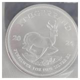 2024 Krugerrand 1oz .999 Silver Coin