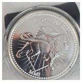 1 oz Silver Lion Round